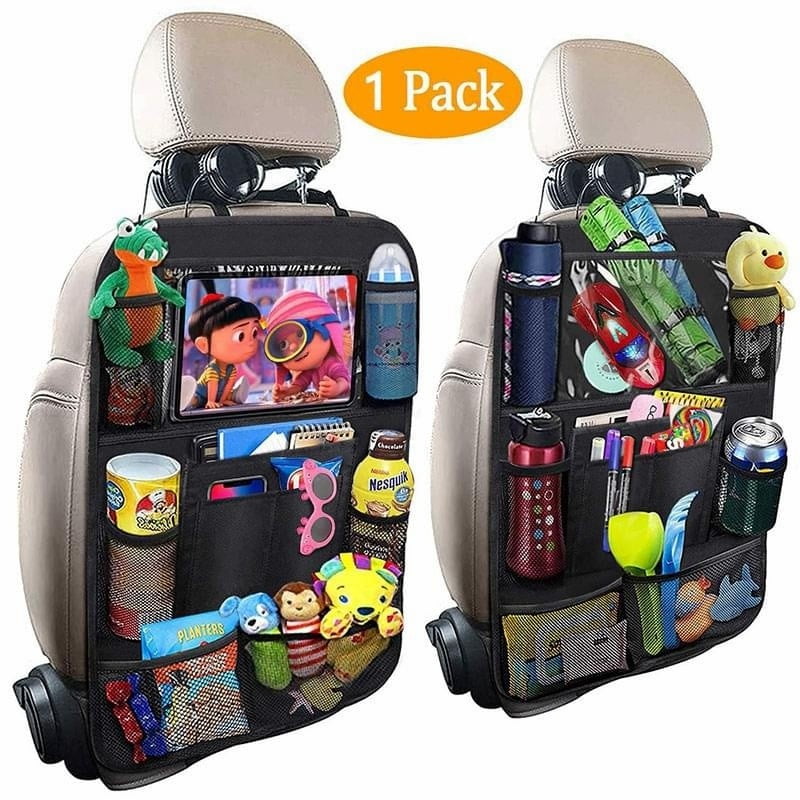 Car Seat Back Hanging Bag Car Document Holder Multi-Pocket Bottle Bag  Storage Box Organizer Travel Tidy Pouch Pocket Kids