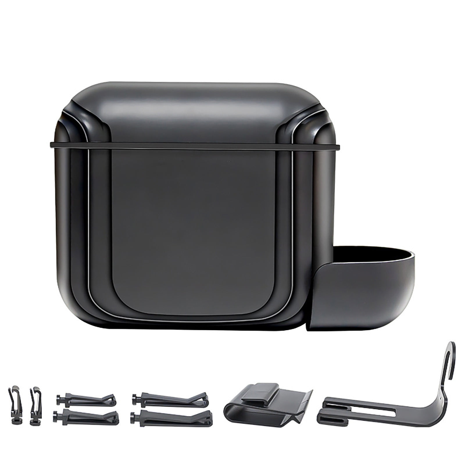 The Dragon King Car Trash Can With Lid - Leakproof Hanging Garbage Bin For Car, RV, Office, 8.1x6.1x10.8 Inches