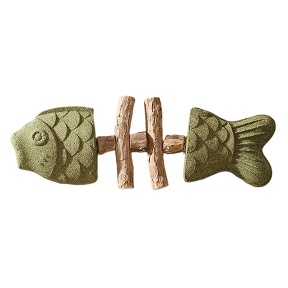 1 Pack Cat Chew - Fix Cat Dental Health, Catnip Toys for Indoor Cats, Natural Fishbone Cats Dental Toy, Durable Feline Tooth Care Tool, Kitten Teeth Cleaning Care Sticks, Catnip - 2.6x7''