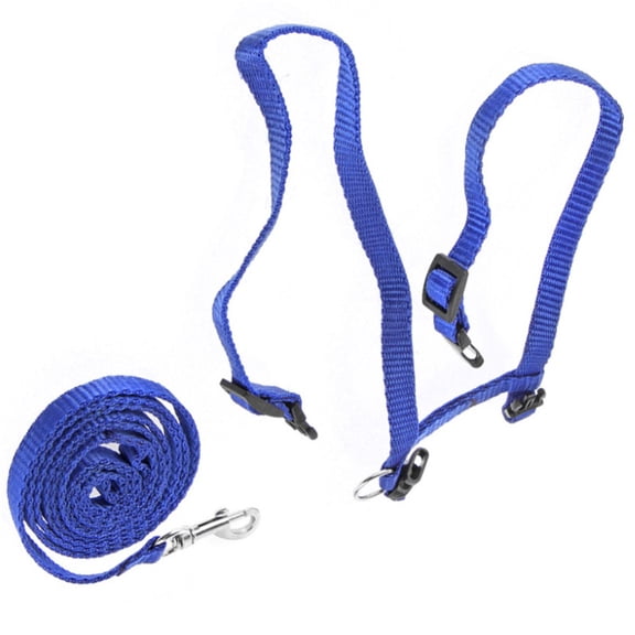 1 Pack Cat Harness and Leash | Adjustable Halter Harness with Strap, Safety Rope Leads for Kittens | Comfortable Escape-Proof Design(Blue)