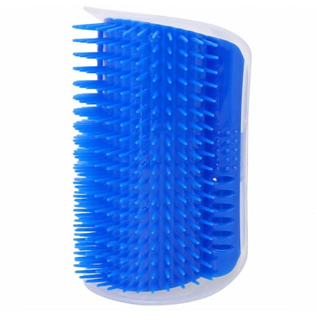 Cat Self Groomer Corner Brush, Wall Mounted Cat Grooming Brush for Cat Hair and Rubbing, TIKA