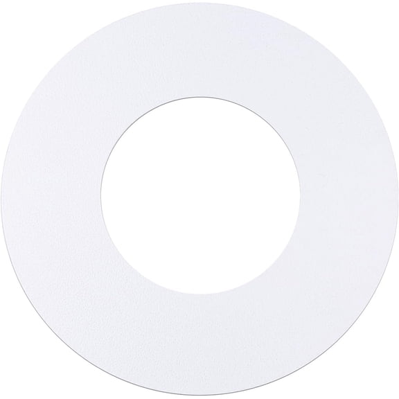 1-Pack Ceiling Medallion for 5" & 6" Recessed Can Lights - Steel Cover to Holes, Works with Chandeliers & Flush Mounts, White