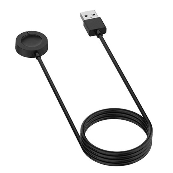SELOZKE 1-Pack Charger Cable for Fossil Gen 6/5/4, Charging Dock Cable Compatible with Fossil Gen 6/Gen 5 Carlyle/Gen 4 Explorist HR/Skagen Falster 2 Sport Smart Watch (Black) (1M-Length)