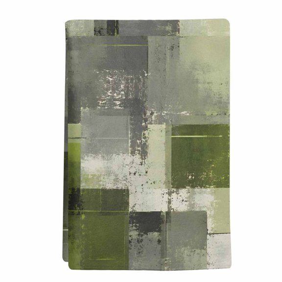 1 Pack Chartreuse Block Kitchen Towels Abstract Minimalist Olive Wash Ink Splatter Decorative Dish Towel Sets Absorbent Quick Dry Hand Cloths Tea Towels for Cooking Baking Farmhouse Gifts 18x28in