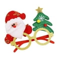 thumbnail image 1 of 1 Pack Christmas Party Glasses, Glitter Christmas Costume Eyeglasses Frame for Holiday Party Decorations, Funny Novelty Unisex Eyewear for Xmas Celebration, Festive Photo Props & Gift Ornaments, 1 of 2