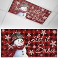 thumbnail image 1 of 1 Pack Christmas Snowman Fluorescent Light Covers for Ceiling Lights Snowflake Berry Red Black Buffalo Plaid Magnetic Ceiling Light Covers Overhead Light Filters for Office Classroom Home, 1 of 9