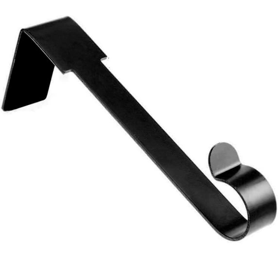 1 Pack Christmas Stockings Holder Hanger,Metal Hooks for Hanging Christmas Stockings,Stocking Holders for Mantle for Christmas Decorations (J Black Style, Black)