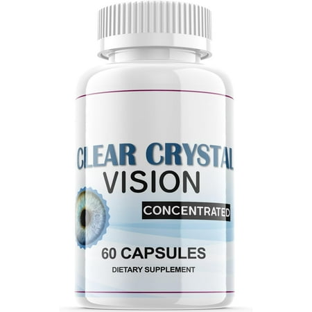 (1 Pack) Clear Crystal Vision - Revolutionary Advanced Vision Matrix Formula - Supports Healthy Vision - Dietary Supplement for Eyes Sight - 60 Capsules