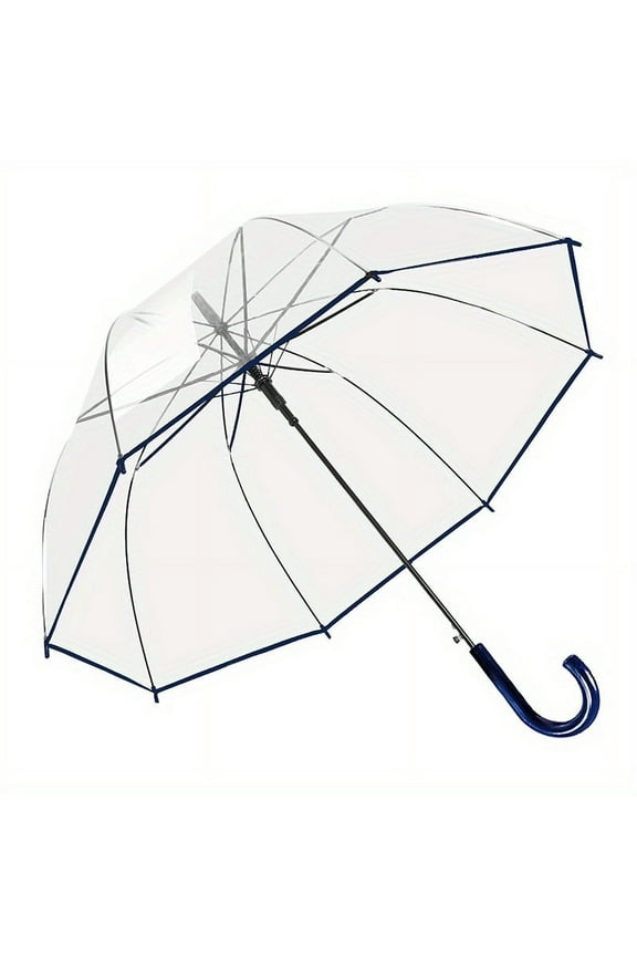 1 Pack Clear Dome Bubble Umbrella - See-Through, Rain & Windproof, Automatic Open, 47-Inch Wide Canopy - Perfect for Weddings, Prom, Graduation, Outdoor Events, Men, Women, All Ages