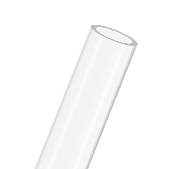 1-Pack Clear Rigid Acrylic Pipe, 35mm[1.38"] ID x 45mm[1.77"] OD Plastic Round Tube for Water Cooling System/Lamps/Fountains/Aquariums [305mm/12IN]