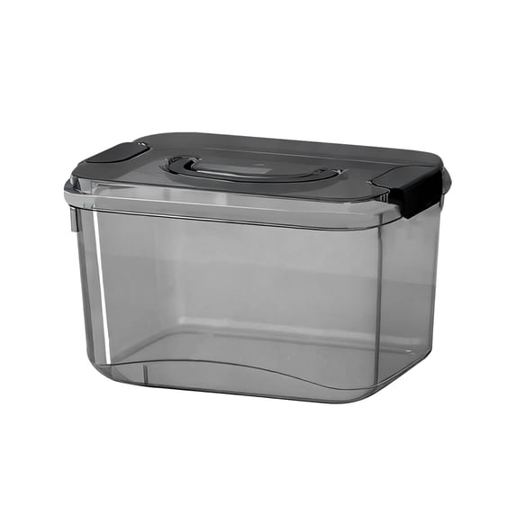 1 Pack Clear Storage Bins with Lids, 9.44X6.89X5.71" Plastic Storage Boxs with Handle, Stackable Organizing Totes with Buckle Latches, Portable Storage Containers for Home Pantry Office Classroom