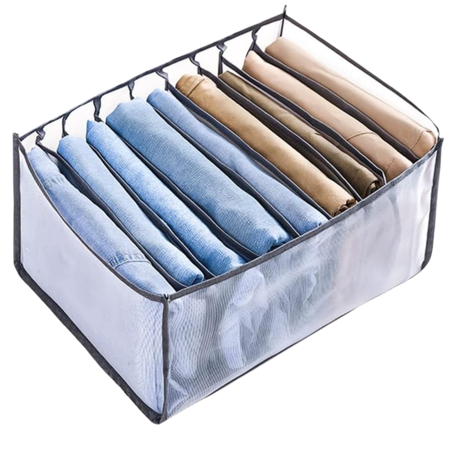 1 Pack Clothes Drawer Organizer 9 Grids Foldable Closet Dresser