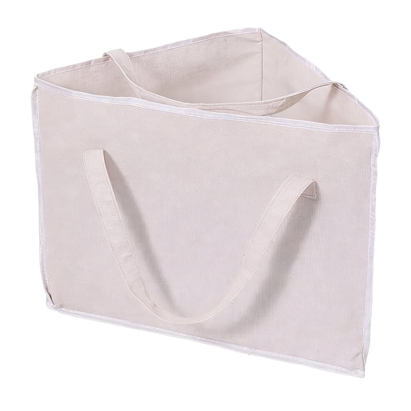 1 Pack Clothes Hanger Organizer Holder, 18.11X13.77" Hanger Triangle Storage Bag with Handles, Space Saving Triangle Storage Bin, Waterproof Portable Stacker Container for Closet Tidier