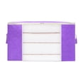thumbnail image 1 of 1 Pack Clothes Storage Bags, Large Capacity Blanket Storage Organizers with Durable Handle and Zippers, Organization and Storage Containers for Clothing, Comforters, Bedding, Purple(70x50x30CM), 1 of 3