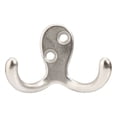 thumbnail image 1 of 1 Pack Coat Hooks, Wall Hooks for Hanging, Heavy Duty Double Prong Metal Hook Wall Mounted for Living Room, Bathroom, Kitchen, Bedroom for Coat, Bag, Scarf, Towel, Hat, Key, Cup, 2.8x1.1x1.78", 1 of 8
