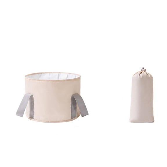 1-Pack Collapsible Bucket Water Container, Portable Folding Wash Basin for Camping Hiking Fishing Travel, Foldable Water Pail for Car Wash Gardening TIKA