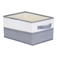 thumbnail image 1 of REGALWOVEN 1 Pack Collapsible Fabric Storage Cube with Handles, Storage Bin Basket for Shelves Closet Clothes Grey 5.7*9.5*6.7in, 1 of 7