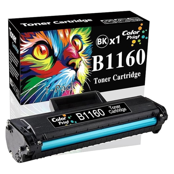 1-Pack ColorPrint Compatible B1160 Toner Cartridge Replacement for B1160W 1160 Work with YK1PM 331-7335 HF44N HF442 B1163W B1165NFW Mono Laser Printer (Black)