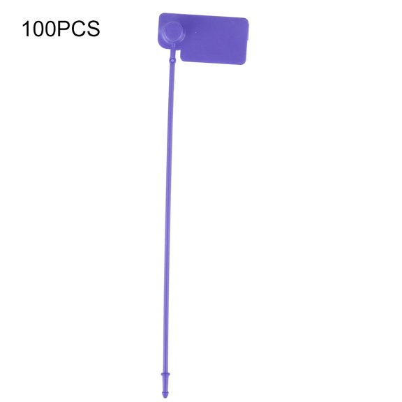 1-Pack Colorful Purple Disposable Cable Ties - Self-Locking Identification Marks for Secure, Organized Cabling and Anti-Theft Use