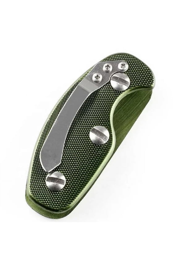 1-Pack Compact Aluminum Key Organizer Clip, EDC Keychain Holder Keyring Folder, Pocket Key Holder for Men Women, Minimalist Everyday Carry Tool TIKA Green