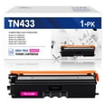 thumbnail image 1 of 1 Pack Compatible Magenta TN-433 TN433 Toner Cartridge Replacement for Brother TN433BK HL-L8260CDW L8360CDW L8360CDWT L9310CDW DCP-L8410CDW MFC-L8610CDW L8900CDW Printers, 1 of 6