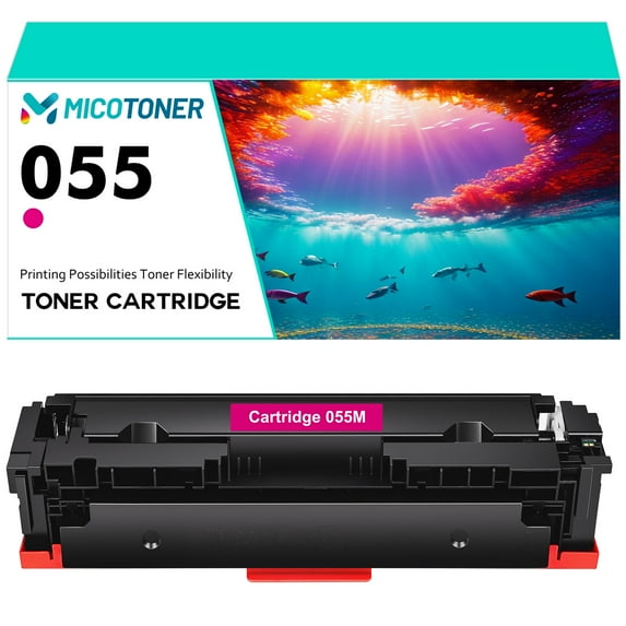1-Pack Compatible Toner Cartridge with Chip for Canon 055 i-SENSYS MF745CDW MF741CDW MF743CDW LBP663CDW LBP664CX Printer (Magenta)