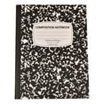 thumbnail image 1 of 1 Pack Composition Notebook, College Ruled Composition Book, Marble Composition Notebooks for Classroom Study, 100 Sheets per Comp Book, Hard Cover, Sewn Binding, 9-3/4" x 7-1/2", Black, 1 of 7