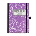 thumbnail image 1 of 1 Pack Composition Notebook, Wide Ruled Composition Notebooks with Pen Loop, Marble Composition Books for Note Taking, 80 Sheets per Comp Book, Office Supplies, 8.4" x 5.8", Purple, 1 of 4
