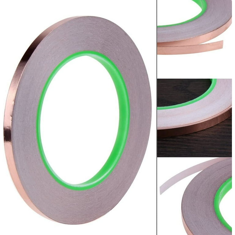 Double-Sided Conductive Copper Tape for Soldering Guitar EMI