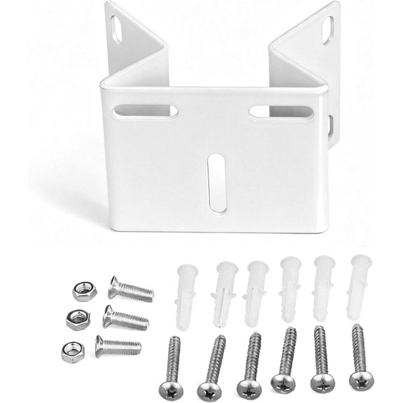 1 Pack Corner Mount Bracket for Security Cameras - Heavy Duty Outdoor Wall Mount with Adjustable Slots, CCTV Surveillance Camera Holder Adapter Compatible with Eufy, , Tapo and AOSU PTZ Cameras