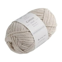 1 Pack Cotton Yarn Core Cotton Yarn for Crocheting Simply Soft Yarn Basic Stitch Anti-Pilling Yarn Mercerized Cotton Yarn Craft Supplies for Handcrafting White