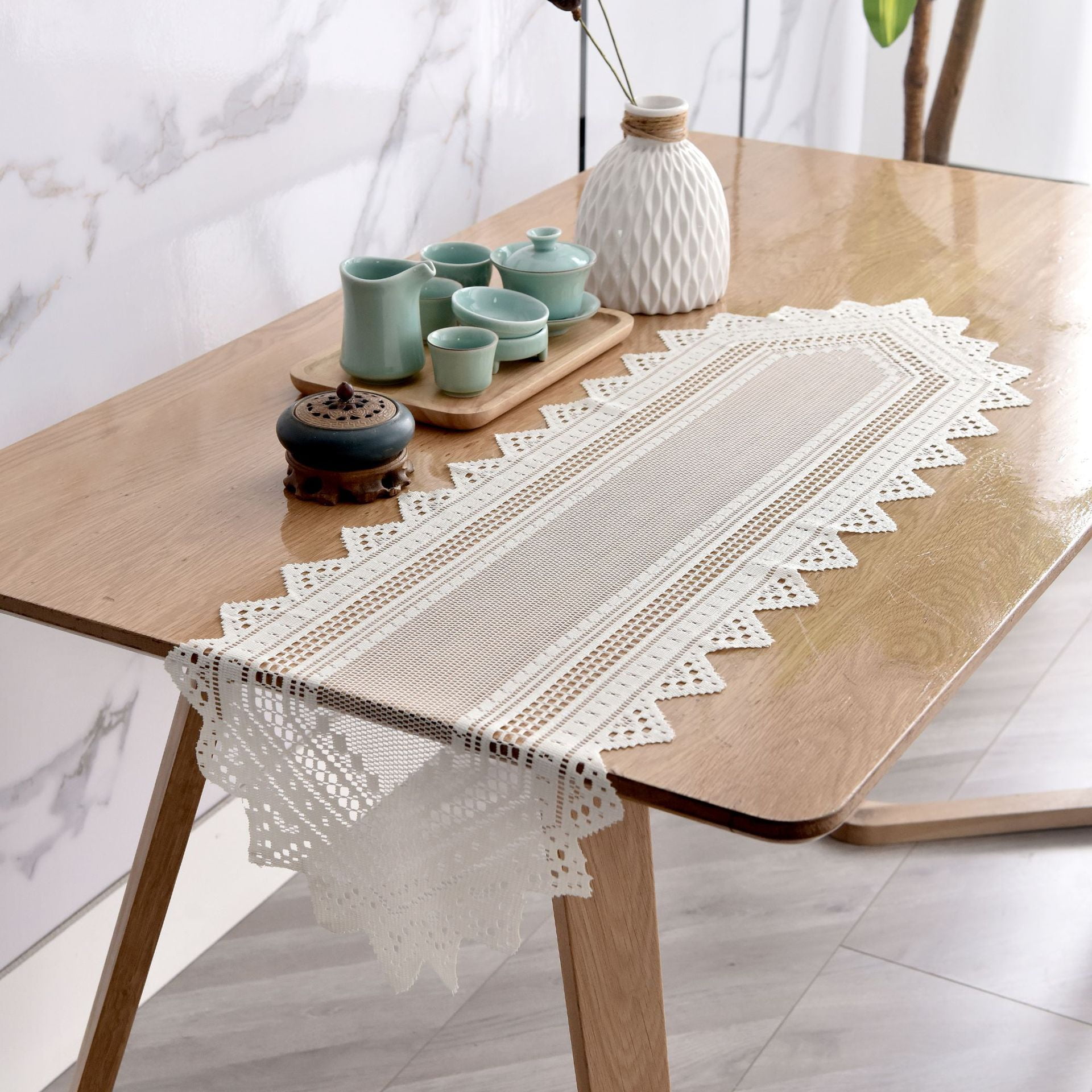 1 Pack Crochet Lace Table Runner Doilies for Table, Lace Dresser Scarf for  Wedding Party Dining Banquet Decor - Walmart Business Supplies