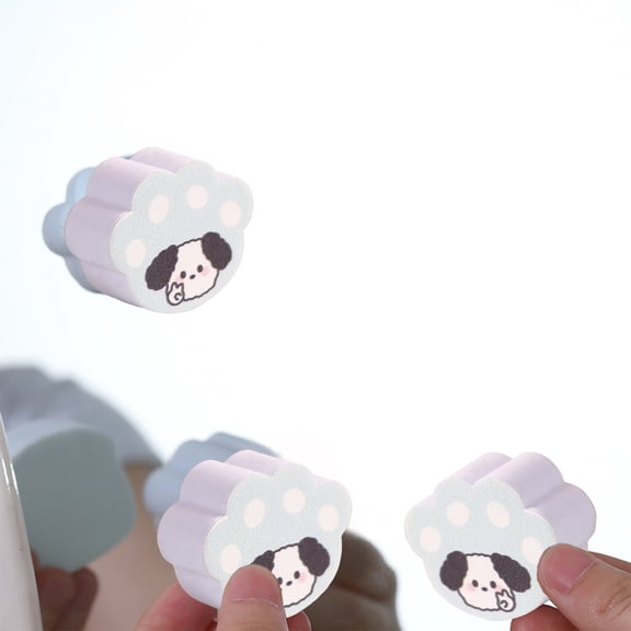 1-Pack Cute Cat Paw Mirror Cleaning Sponges – Reusable Dust Remover for Bathroom, Dressing Table, Car Windows & Glass