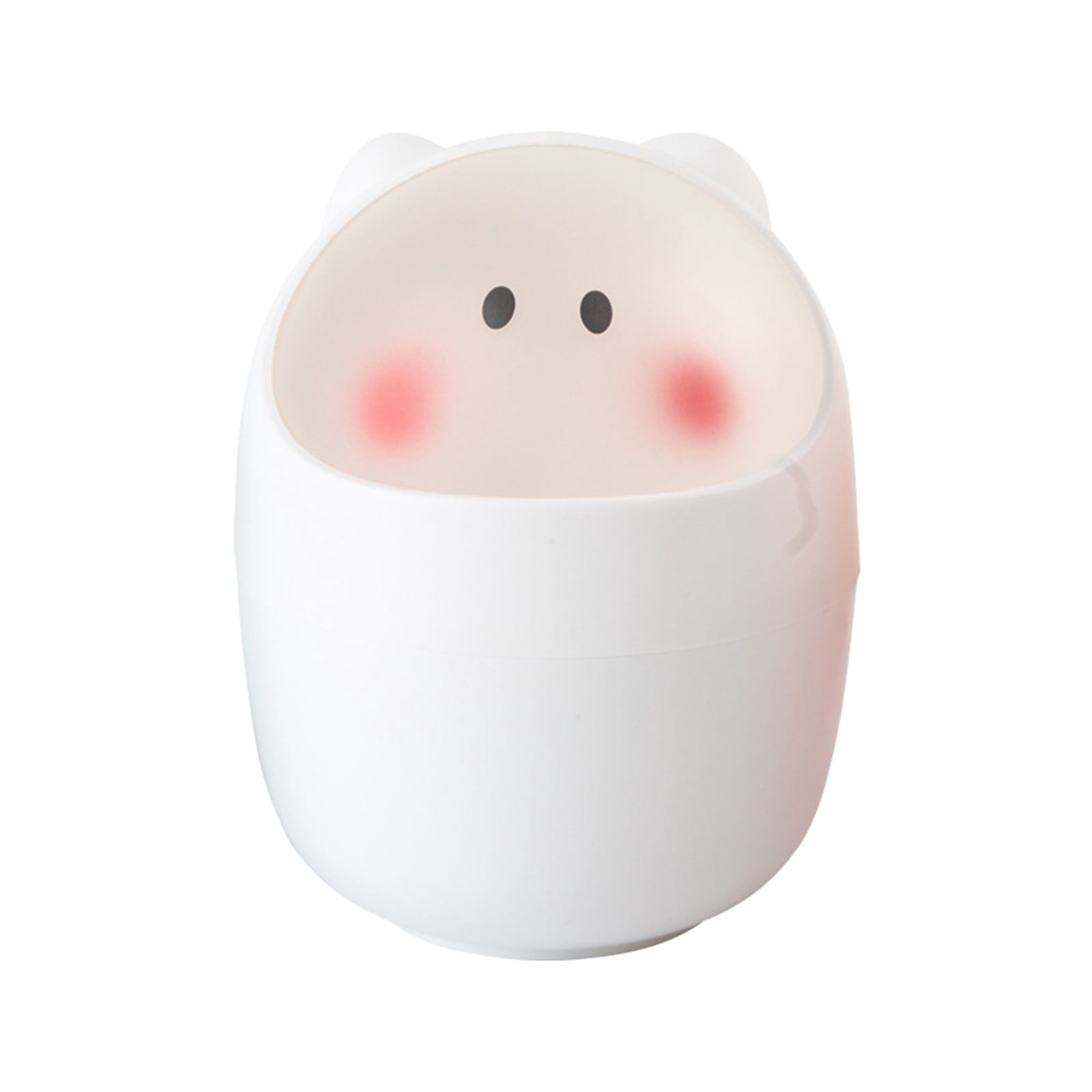 1 Pack Cute Desktop Trash Can , Creative Small Garbage Can with Flip ...