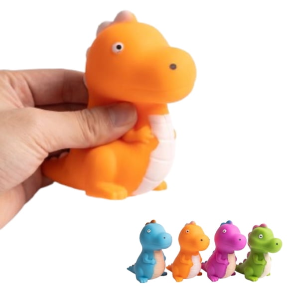 1 Pack Cute Dinosaur Squishies Toy, Soft Stress Relief Fidget Toy, Decompression Squeeze Toy for Adults, Perfect Birthday Party Gift for Animal Loverscolor is random