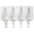 thumbnail image 1 of 1 Pack Cute Triangle Shape Popsicle Molds Silicone Ice Pop Molds 4 Cavities Popsicle Molds for Kids Adults Ice Cream Mold Cakesicles Mould DIY Popsicle Maker Homemade Popsicle Silicone, 1 of 8