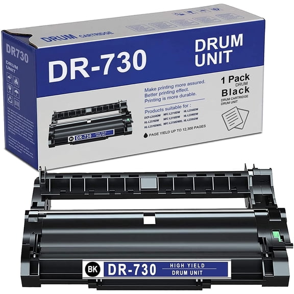 1 Pack DR 730 Drum Compatible Compatible for Brother DCP L2550DW MFC L2710DW HL L2390DW Printer