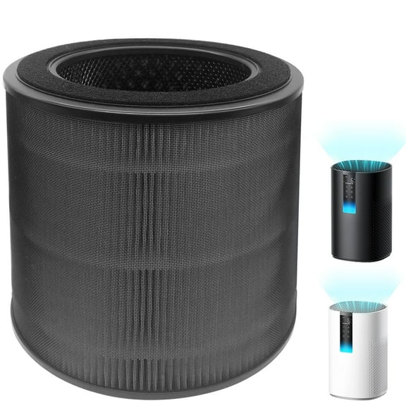 1 Pack DR-HAP005S Replacement Filter Compatible with Dreo Air Purifier, True H13 HEPA Filter, All-Round Powerful Filtration (Black)
