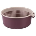 thumbnail image 1 of 1 Pack Double-Layer Colander Bowl Set, 2-in-1 Kitchen Strainer and Bowl, Plastic Washing Bowl & Strainer for Fruits, Vegetables, and Pasta for Kitchen Use, 18x8cm, Clearance(Red), 1 of 1