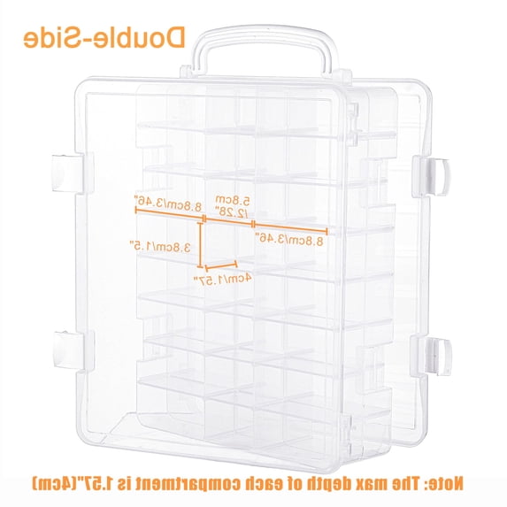 Storage Containers With Partitions 1 Pack Double-Sided Storage Organizer Box with 48 Compartments ...