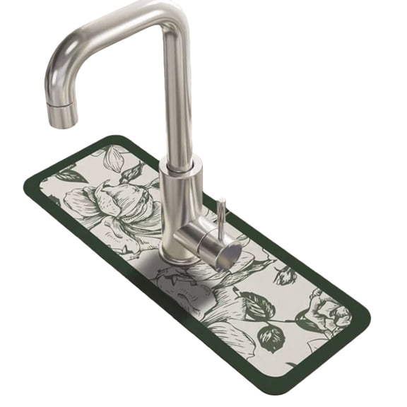 （1 Pack）Draining Mat for Kitchen, Catcher Countertop Absorbent Sink Protectors, for Bathroom & Kitchen