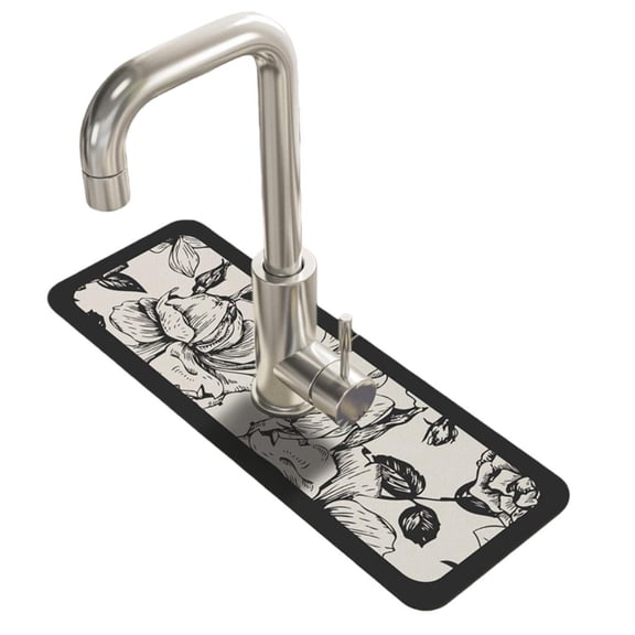 （1 Pack）Draining Mat for Kitchen, Catcher Countertop Absorbent Sink Protectors, for Bathroom & Kitchen