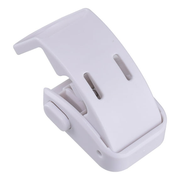 1 Pack Drawer Locks Proof Cabinet Locks Safety Botton Lock for Drawers Side Furniture Latches Corner Edges (White)