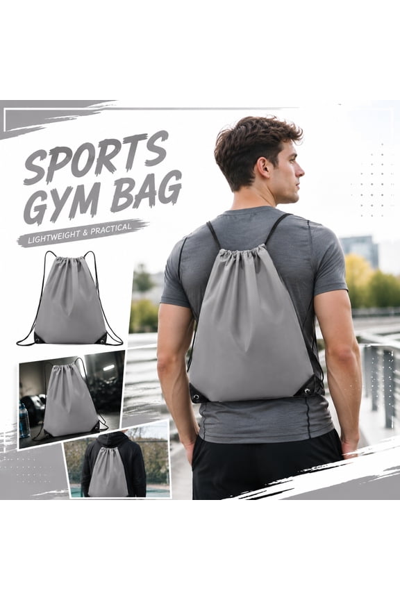 1 Pack Drawstring Backpack Drawstring Bags 16 in x 12 in Oxford Fabric Portable Cinch Sack for Gym Workout Outdoor Sports Travel Use