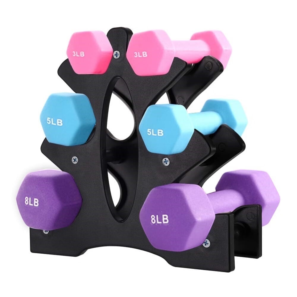 1 Pack Dumbbell Rack Stand-3 Tier Weight Rack for Dumbbells,Plastic ...