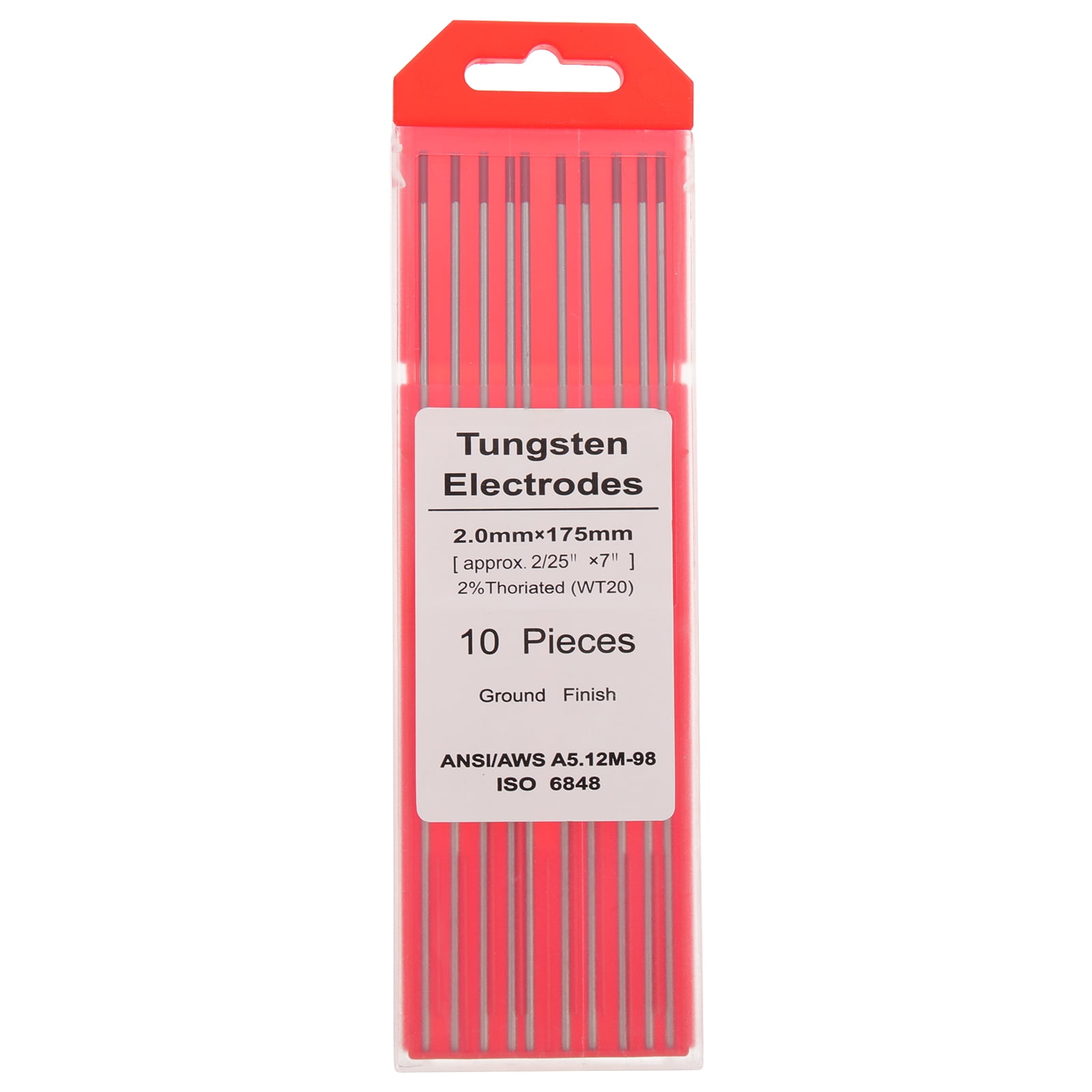 1 Pack Durable Tungsten Welding Electrodes WT20 TIG Tungsten Rods