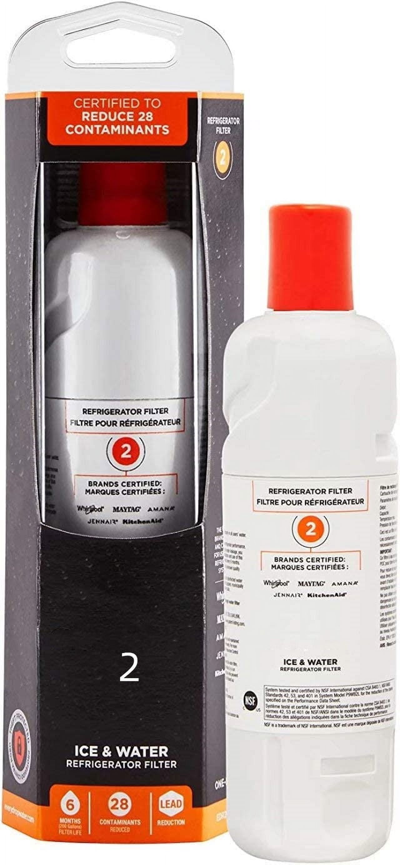 1Pack/ EDR2RXD1 Water Filter 2 Replacement For Whirlpool Refrigerator