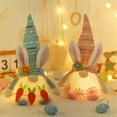 thumbnail image 1 of 1 Pack Easter Bunny With Led Light - Spring Easter Decorations - Easter Rabbit Ornaments for Home Office - Spring Easter Party Bunny Hanging Ornament, 1 of 7