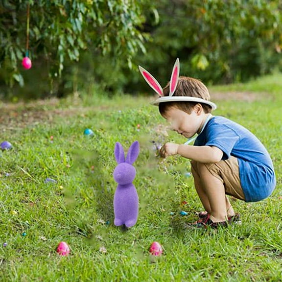 1 Pack Easter Decorations Outdoor Yard Signs Vintage Bunnies Easter Eggs Yard Stake with H Stands for Holiday Party Spring Patio Lawn Garden Decor