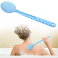thumbnail image 1 of 1 Pack Easy Lotion Applicator,Back Rubs Massager Bath Brush,Extra Long Handle,Easily Self Apply Lotions,Back Moisturizer Sunscreen Applicator,Back Lotion Applicator Tool,Blue,14.5 Inch(1 Brush), 1 of 9